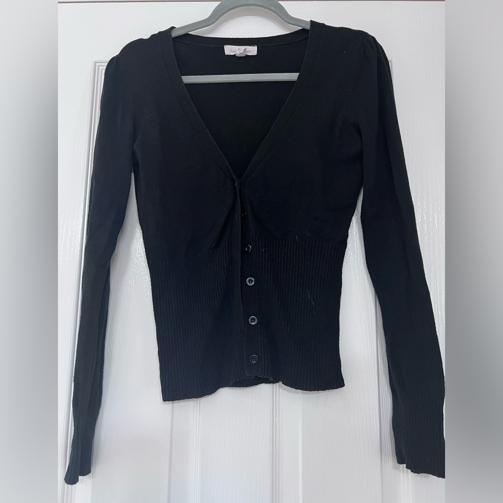 Elegant Black Long Sleeve Women's Top